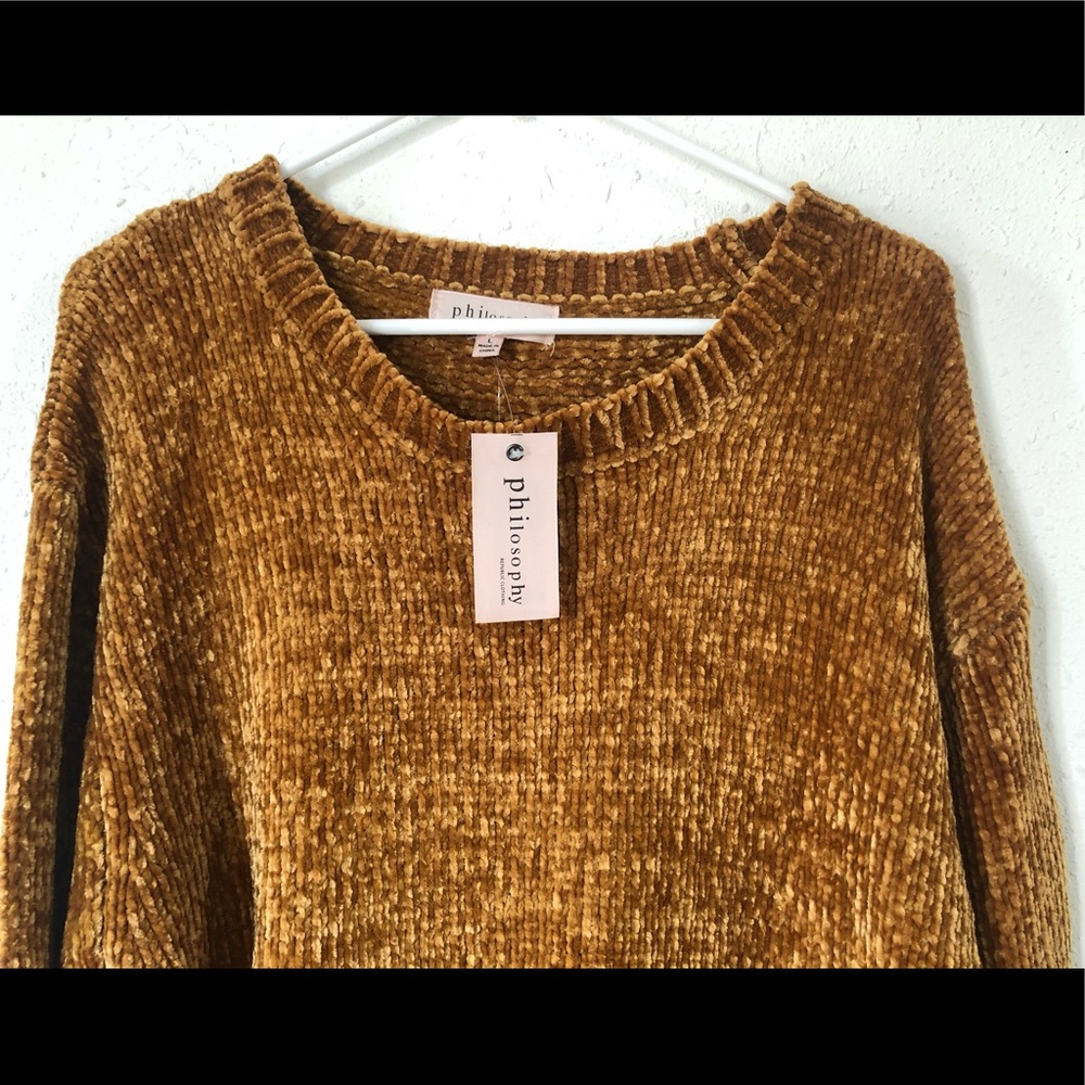 NWT Philosophy Sweater Sweatshirt Pullover Top L - Picture 2 of 8